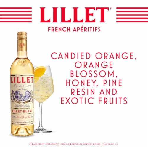 Lillet Blanc Bordeaux Semillon France Aperitif Wine Perspective: left
