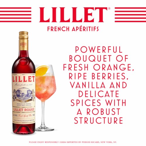 Lillet Rouge Bordeaux Merlot France Aperitif Wine Perspective: left