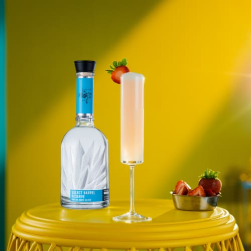 Milagro Select Barrel Reserve Silver Tequila Perspective: left