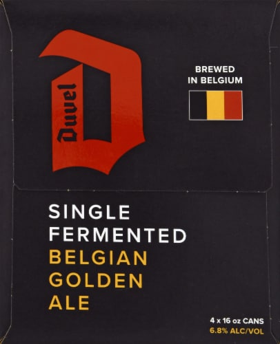 Duvel Single Fermented Belgian Golden Ale Perspective: left