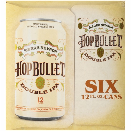 Sierra Nevada Brewing Co. Hop Bullet Double IPA Perspective: left