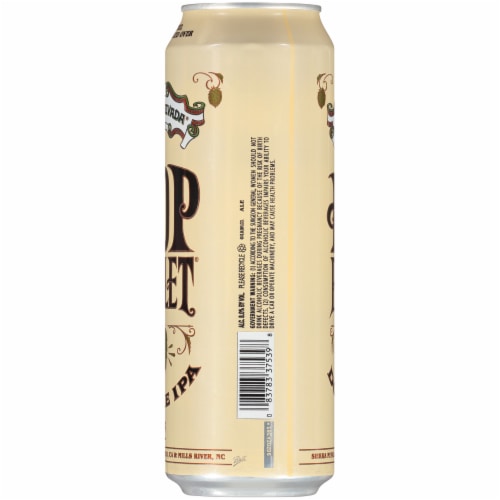 Sierra Nevada Brewing Co. Hop Bullet Double IPA Perspective: left
