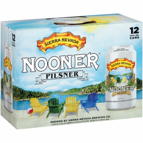 Sierra Nevada Brewing Co. Nooner Pilsner Beer Perspective: left