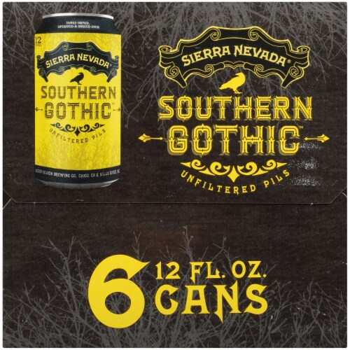 Sierra Nevada Brewing Co. Southern Gothic Unfiltered Pilsner Perspective: left