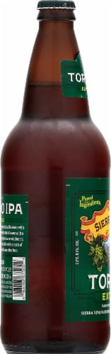 Sierra Nevada Brewing Co. Torpedo Extra IPA Beer Single Bottle Perspective: left