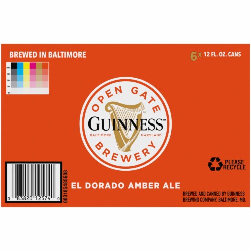 Guinness El Dorado Amber Ale Beer Perspective: left