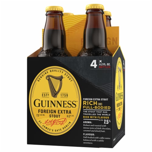 Guinness Foreign Extra Stout Beer Perspective: left