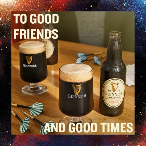 Guinness Extra Stout Import Beer Perspective: left