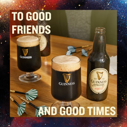 Guinness Extra Stout Beer Perspective: left