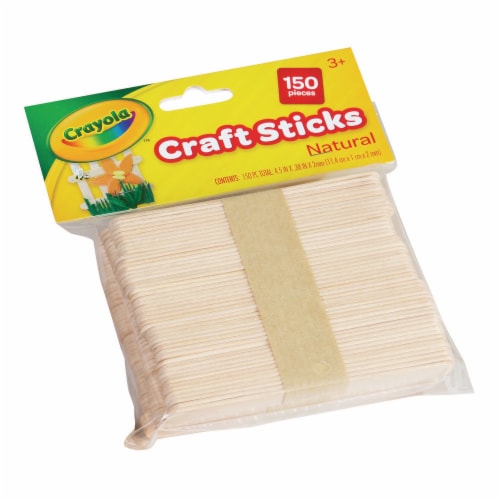 Crayola Natural Craft Sticks Perspective: left