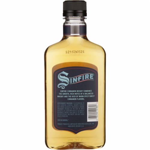 Sinfire Cinnamon Oregon Whiskey Perspective: left