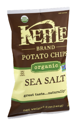 Sea Salt Potato Chips, 13 oz, Kettle Brand