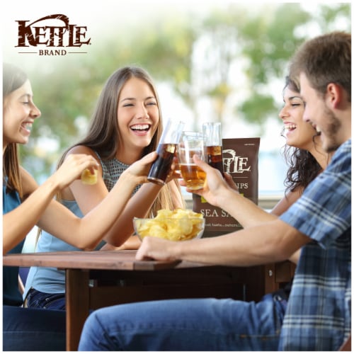 Kettle Brand® Sea Salt Kettle Potato Chips Party Size Perspective: left