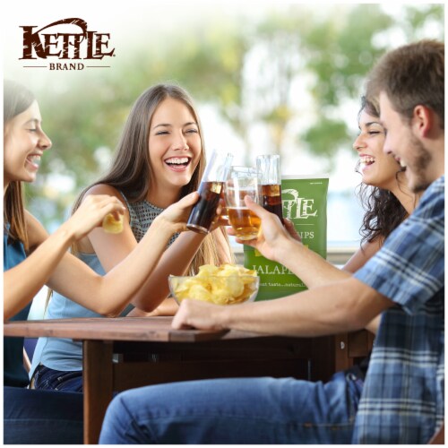 Kettle Brand® Jalapeno Kettle Potato Chips Perspective: left