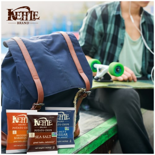 Kettle Brand Potato Chips Variety Pack Of 1.5 Oz Snack Bags Perspective: left