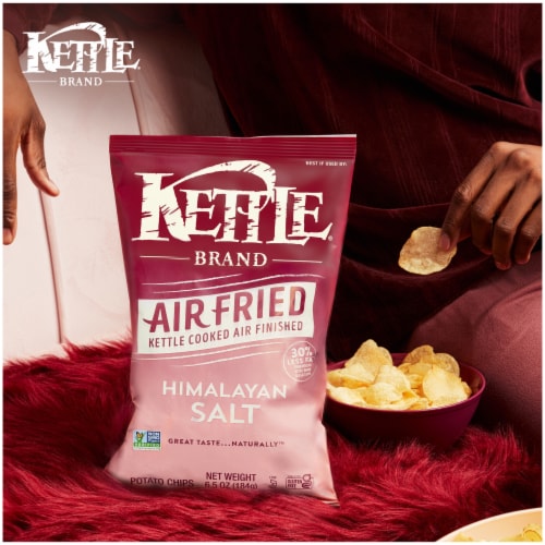 Kettle Brand® Himalayan Salt Air Fried Kettle Potato Chips Perspective: left
