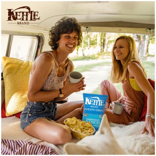 Kettle Brand® Farmstand Ranch Kettle Potato Chips Perspective: left