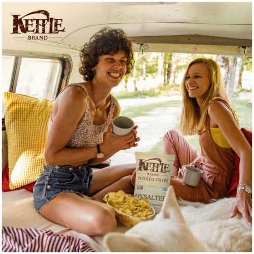 Kettle Brand® Unsalted Kettle Potato Chips Perspective: left