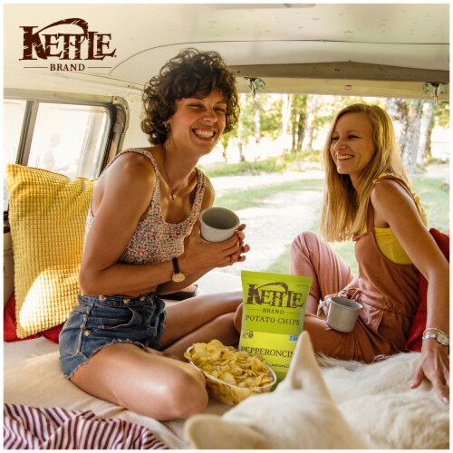 Kettle Brand® Pepperoncini Kettle Potato Chips Perspective: left