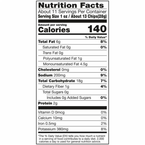 Kettle Brand Potato Chips, Air Fried Sea Salt and Vinegar Kettle Chips, 11.25 Oz Party Size Bag Perspective: left