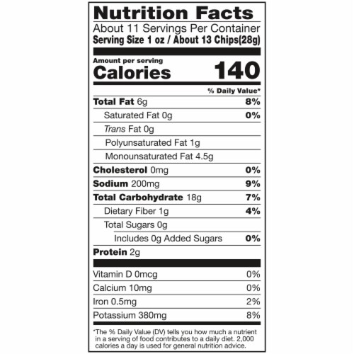 Kettle Brand Potato Chips, Air Fried Sea Salt and Vinegar Kettle Chips, 11.25 Oz Party Size Bag Perspective: left