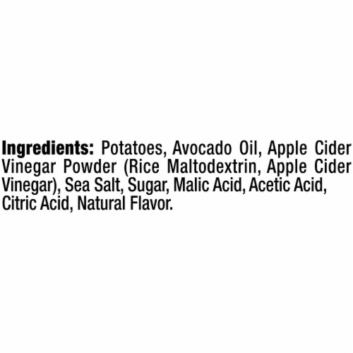Kettle Brand Made With Avocado Oil Apple Cider Vinegar Chips Perspective: left