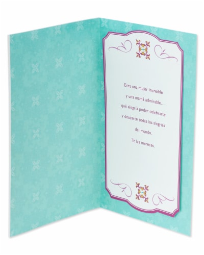 American Greetings Spanish Mother's Day Card (Feliz Dia De Las Madres) Perspective: left