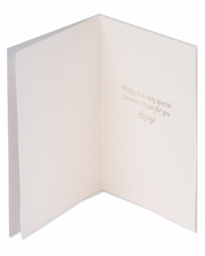 Papyrus Birthday Card (Flamingo) Perspective: left