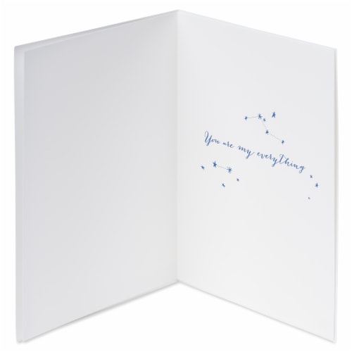 Papyrus Romantic Anniversary Card (Stars) Perspective: left