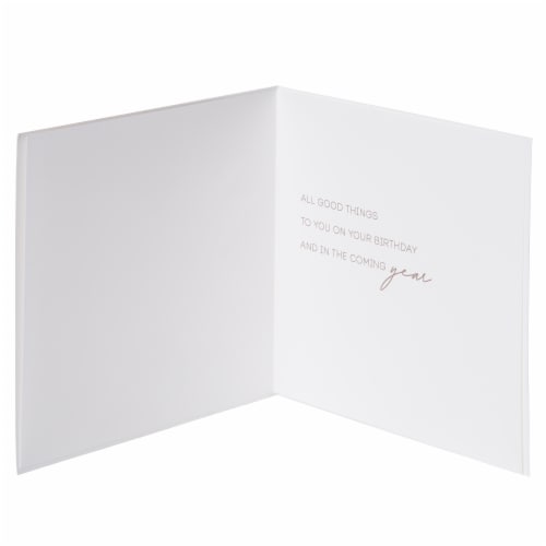Papyrus Birthday Card (Good Things) Perspective: left