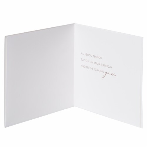 Papyrus Birthday Card (Good Things) Perspective: left