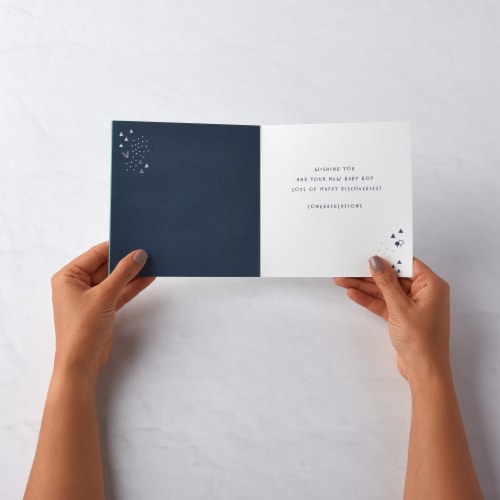 American Greetings Baby Boy Card (Elephant) Perspective: left