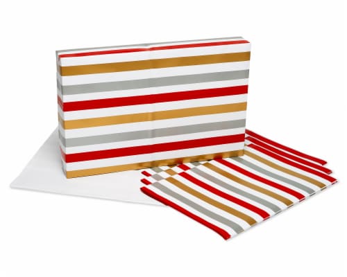 American Greetings Wrapping Paper Sheets with Gridlines Stripes and Polka Dots Perspective: left