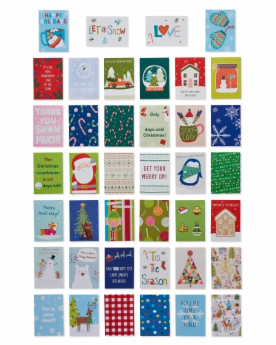 American Greetings Holiday Cheer Christmas Lunch Box Mini Notes Perspective: left
