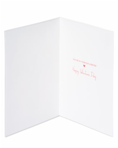 Papyrus Valentine’s Day Card (You Are My Lobster) Perspective: left
