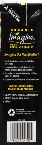 Imagine® Organic Low Sodium Vegetable Broth Perspective: left