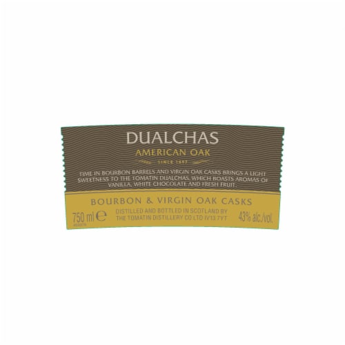 Tomatin Dualchas Single Malt Scotch Whisky Perspective: left