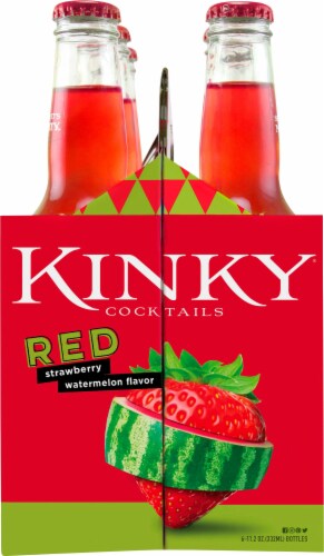 Kinky Red Cocktail Flavored Hard Beverage Perspective: left
