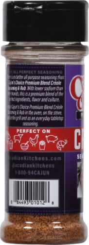 Cajun's Choice™ Premium Blend Creole Seasoning & Rub Perspective: left