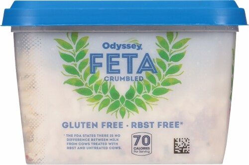 Odyssey Crumbled Tomato & Basil Feta Crumble Cheese Perspective: left