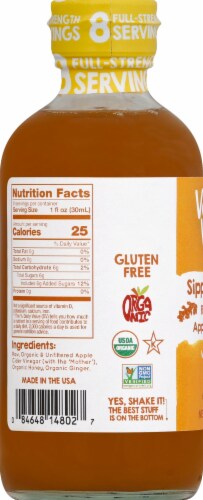 Vermont Village Organic Ginger & Honey Sipping Vinegar Perspective: left
