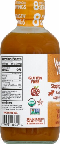Vermont Village Organic Turmeric & Honey Sipping Vinegar Perspective: left