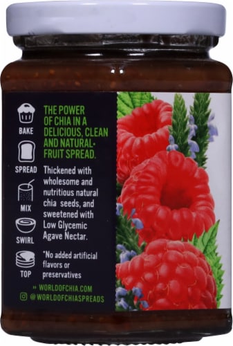 World of Chia Raspberry Spread Perspective: left