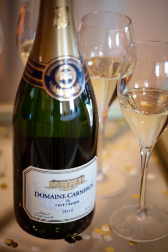 Domaine Carneros by Taittinger Brut California Sparkling Wine Perspective: left