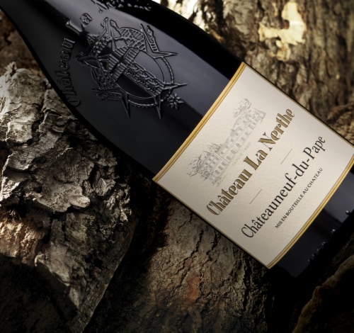 Chateau La Nerthe Chateauneuf-du-Pape Red Wine Perspective: left