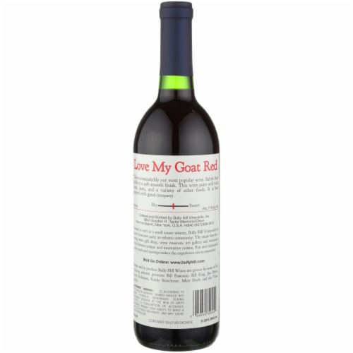 Bully Hill Vineyards Love My Goat Red Blend New York Wine Perspective: left