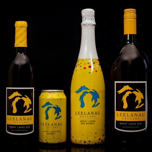 Leelanau Cellars Great Lakes Red Michigan Red Wine Perspective: left