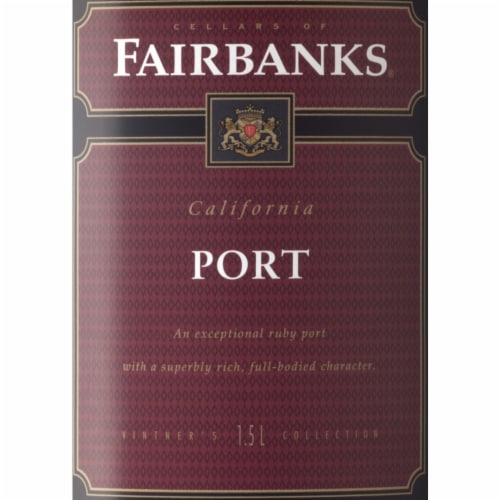 Fairbanks Port California Dessert Wine Perspective: left
