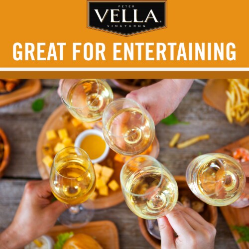 Peter Vella Chardonnay White Box Wine Perspective: left