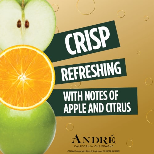 Andre® Extra Dry Champagne Sparkling Wine Perspective: left
